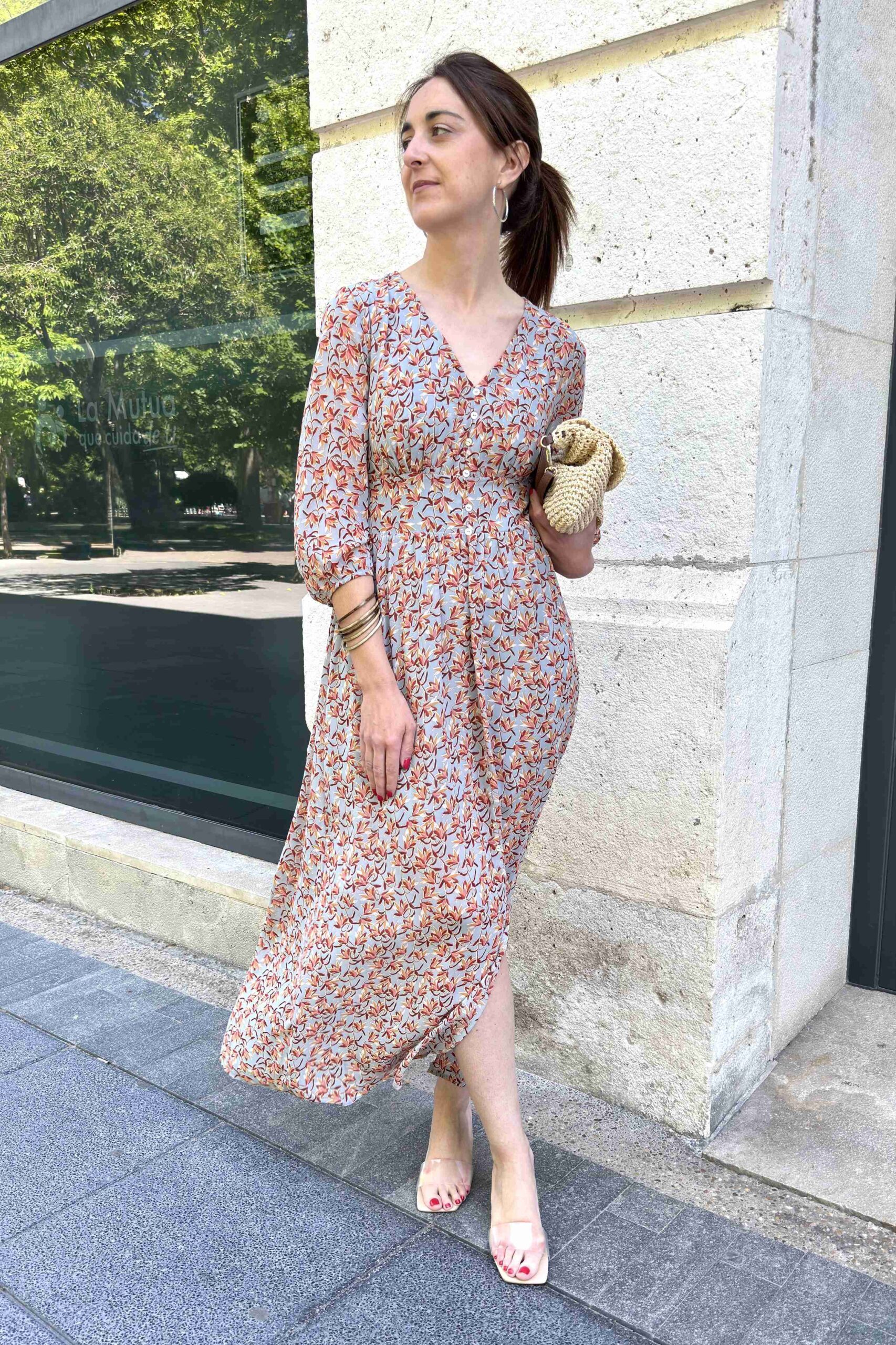 vestido largo estampado floral vestido largo estampado floral