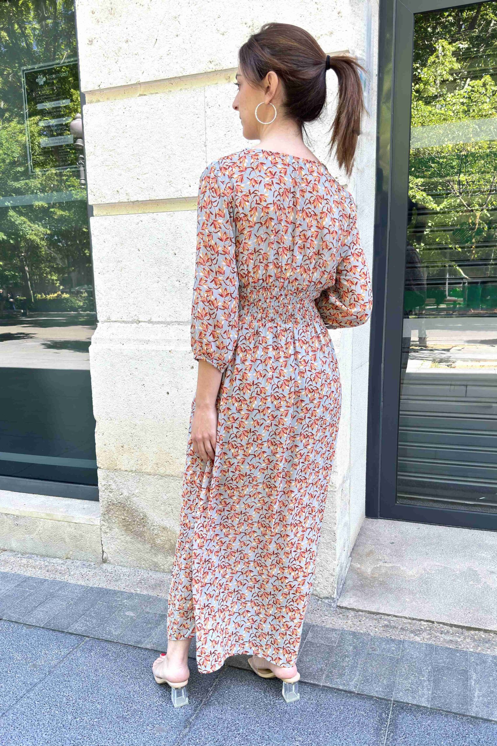 vestido largo estampado floral vestido largo estampado floral