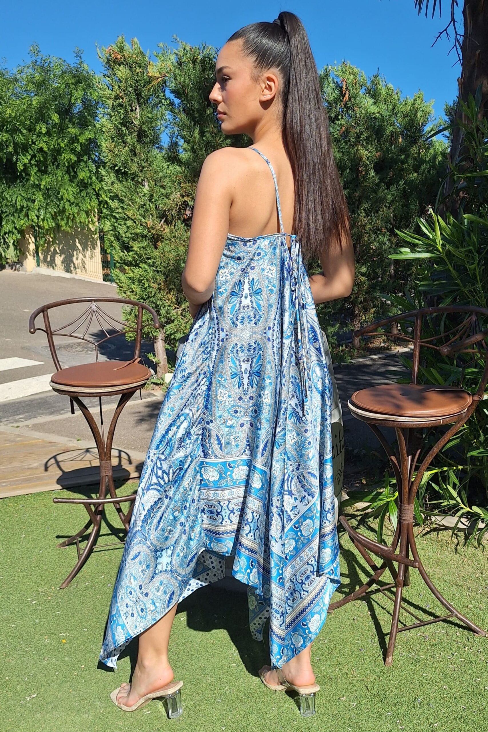 vestido largo estampado paisley vestido largo estampado paisley