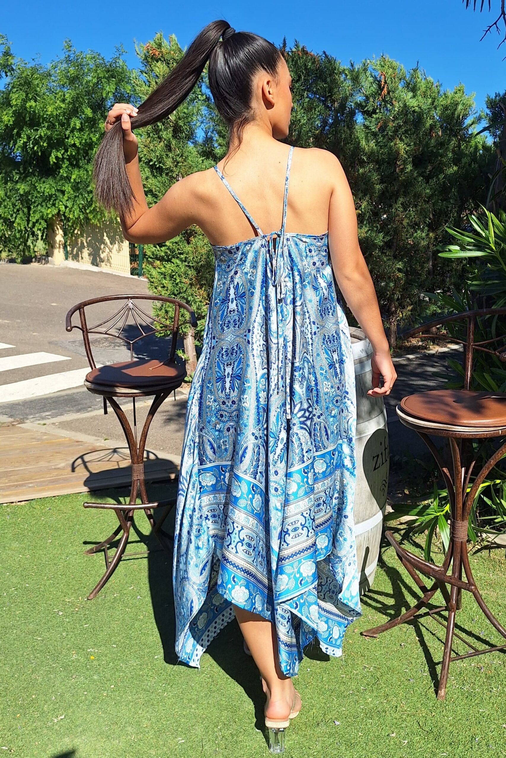 vestido largo estampado paisley vestido largo estampado paisley