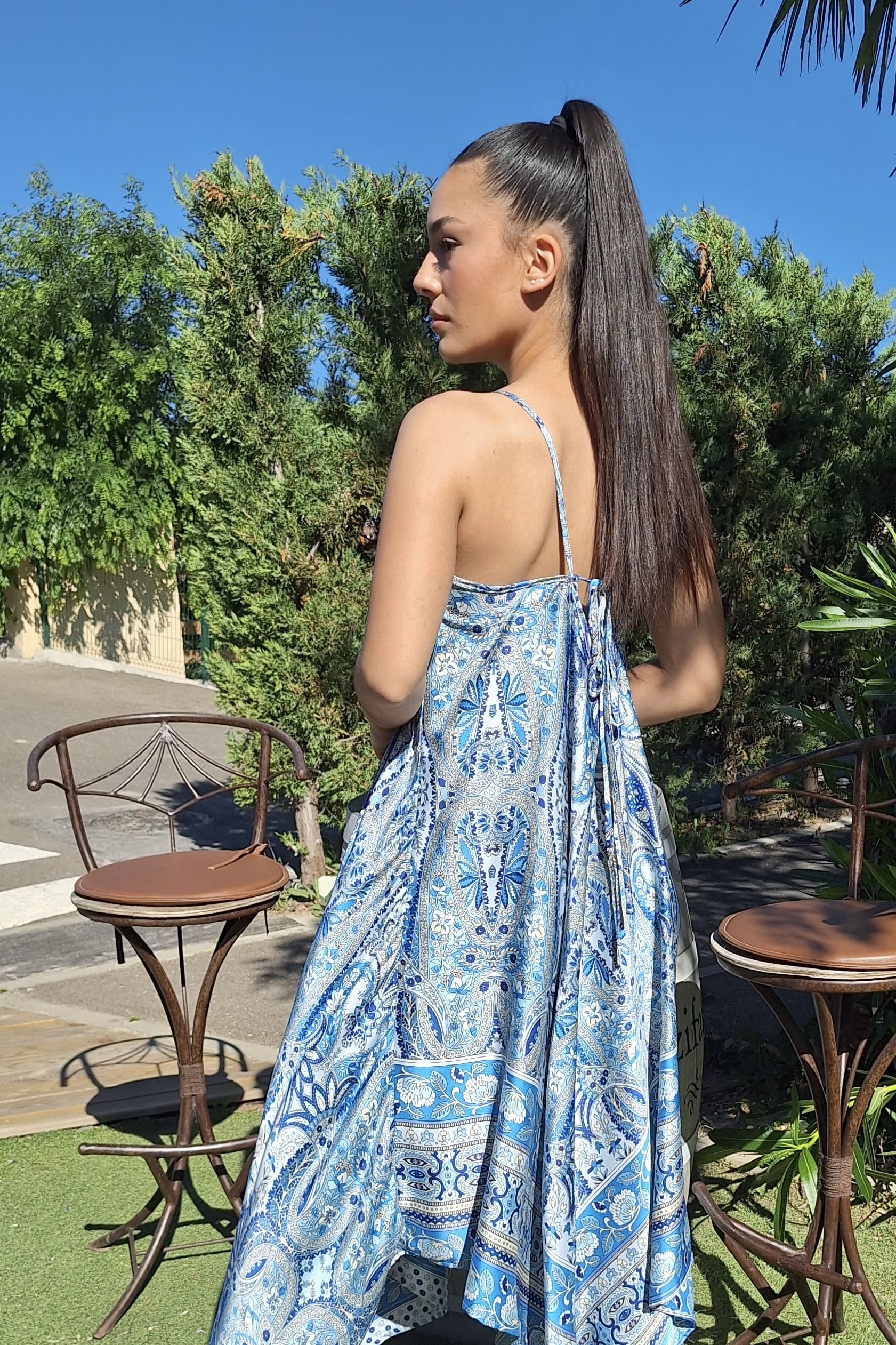 vestido largo estampado paisley vestido largo estampado paisley