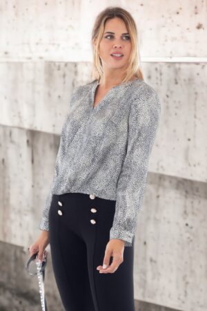 Home blusa estampado animal print