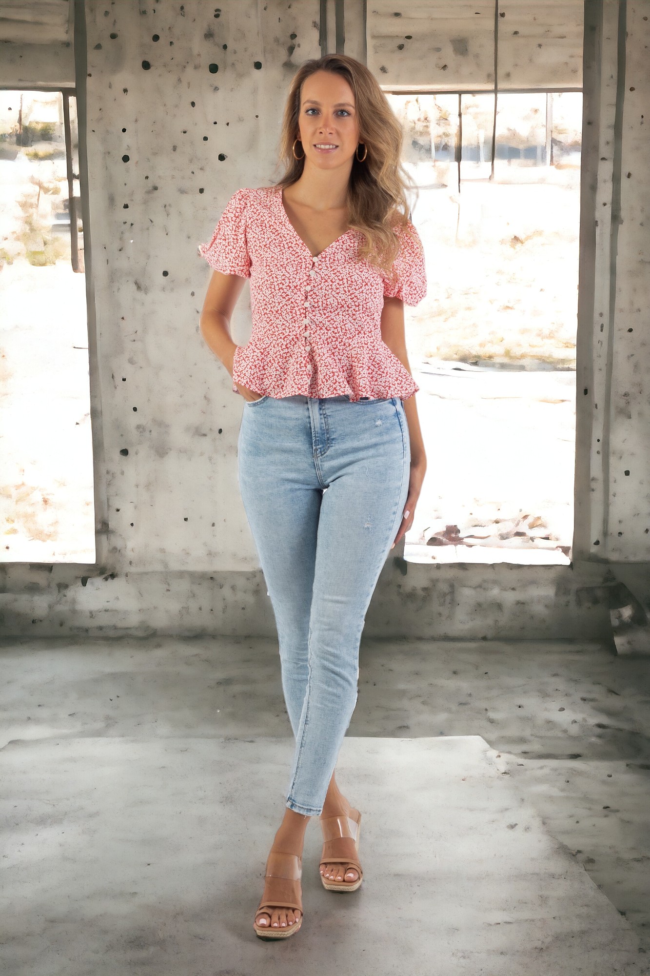 blusa estampada red blusa estampada red