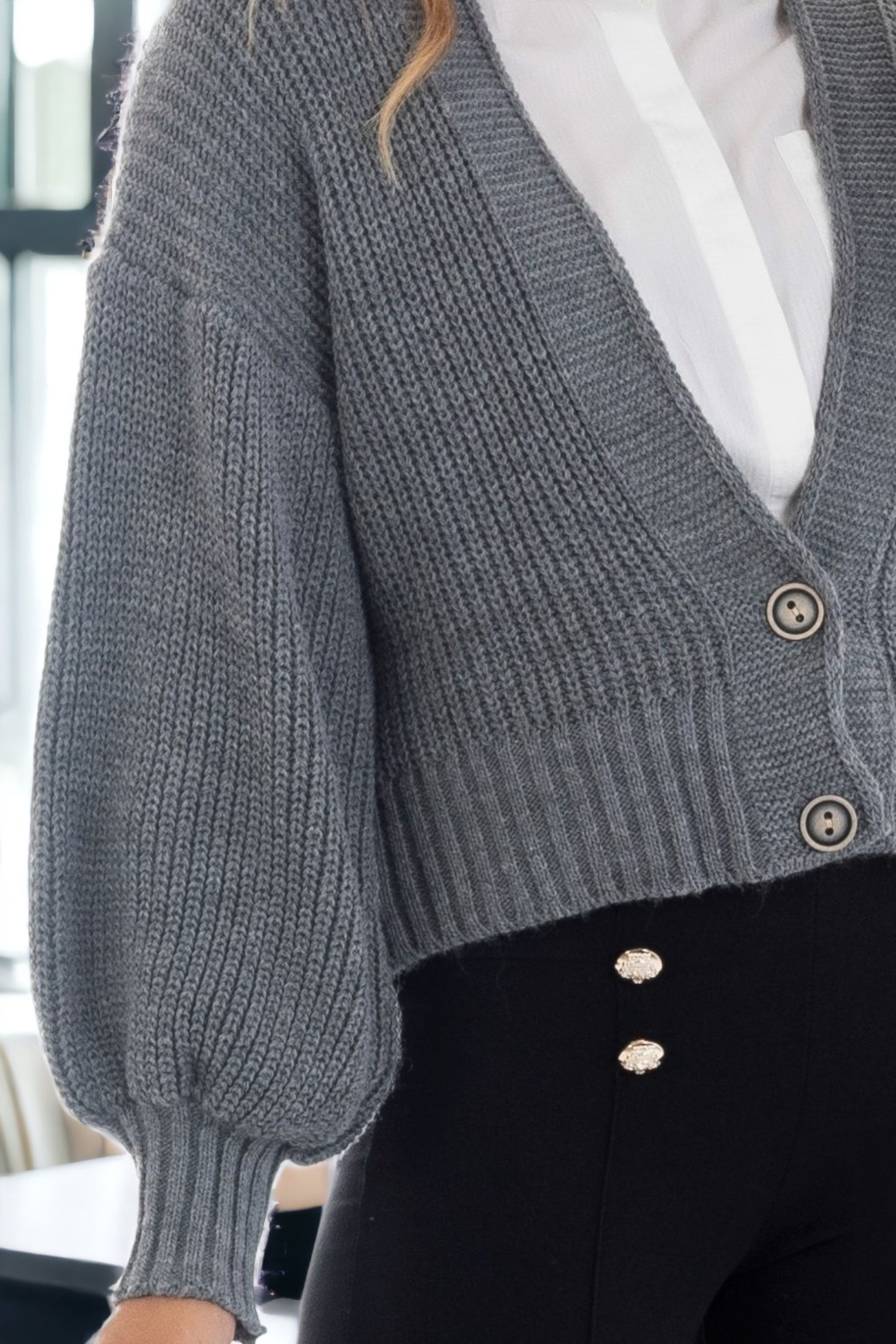 cárdigan oversize gris cárdigan oversize gris