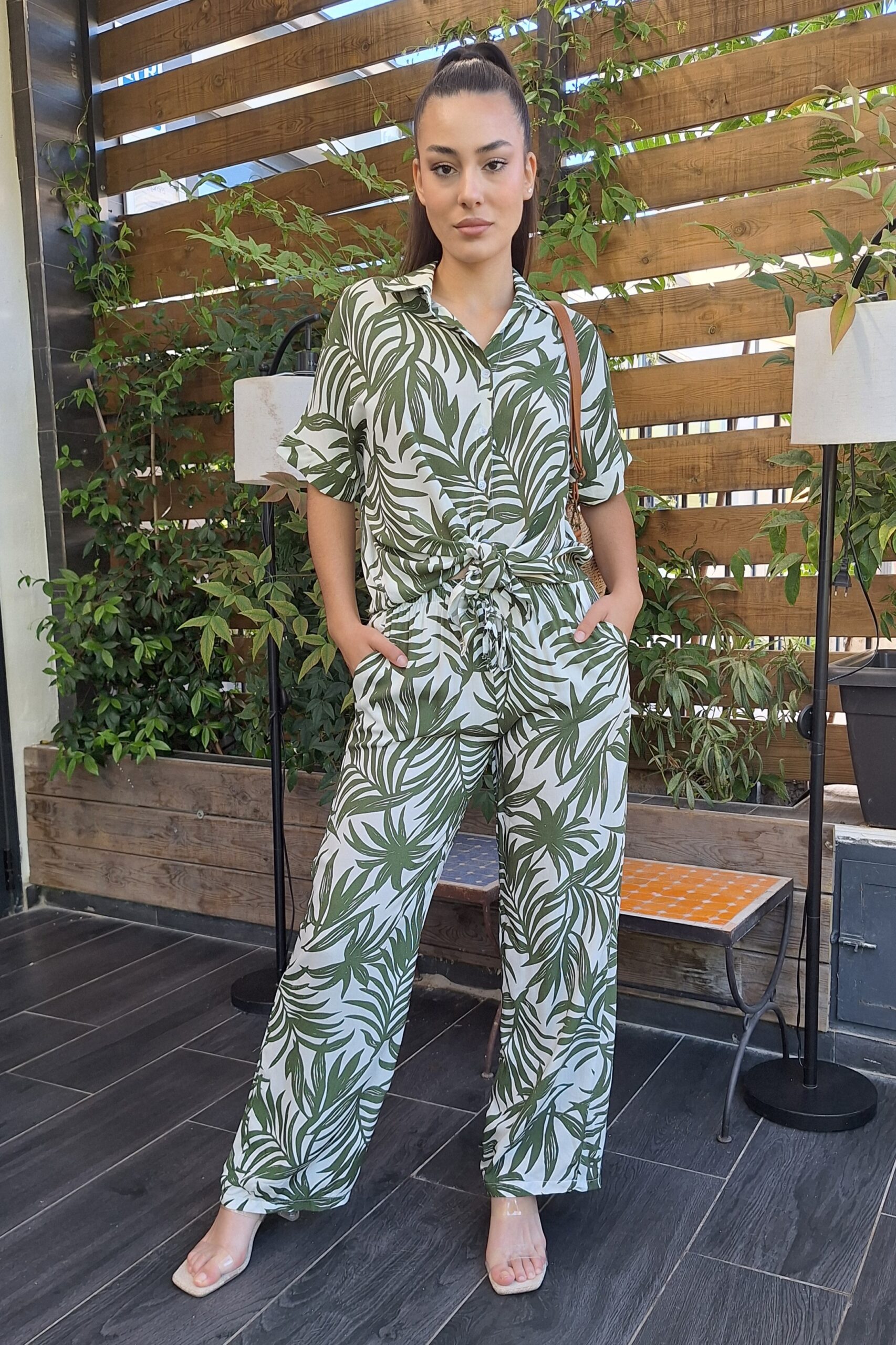 conjunto estampado pantalón y camisa conjunto estampado pantalón y camisa