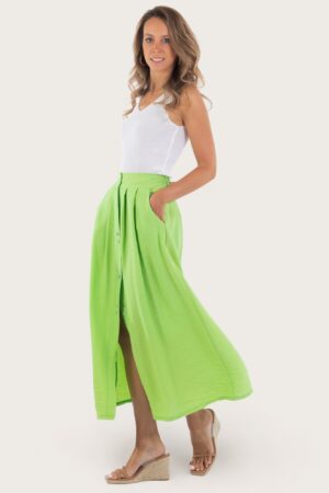 falda larga bolsillos