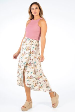 falda pareo estampada