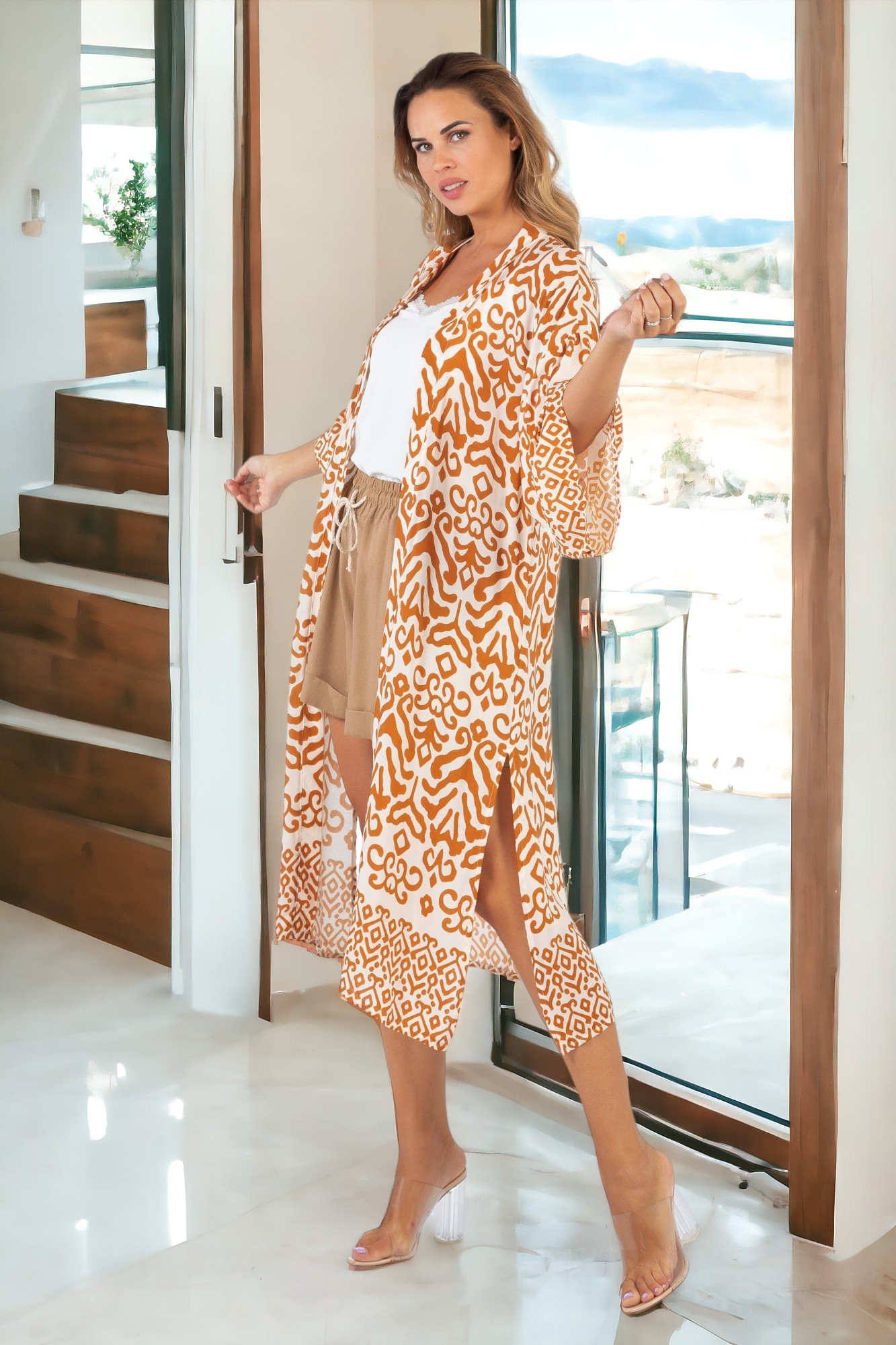 caftán estampado caftán estampado