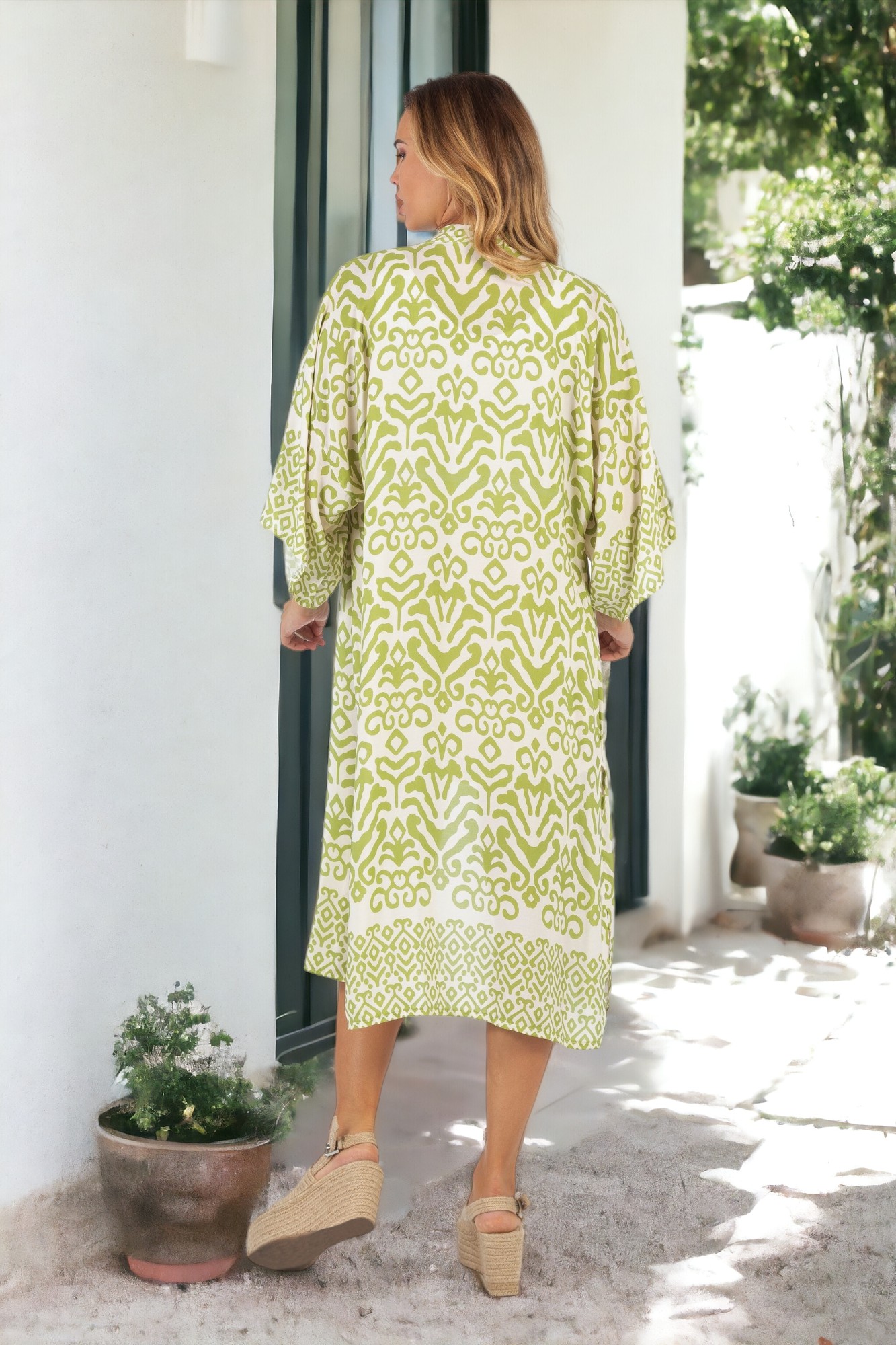 kimono fluido estampado kimono fluido estampado