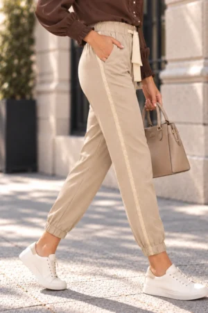 pantalon beige bombacho