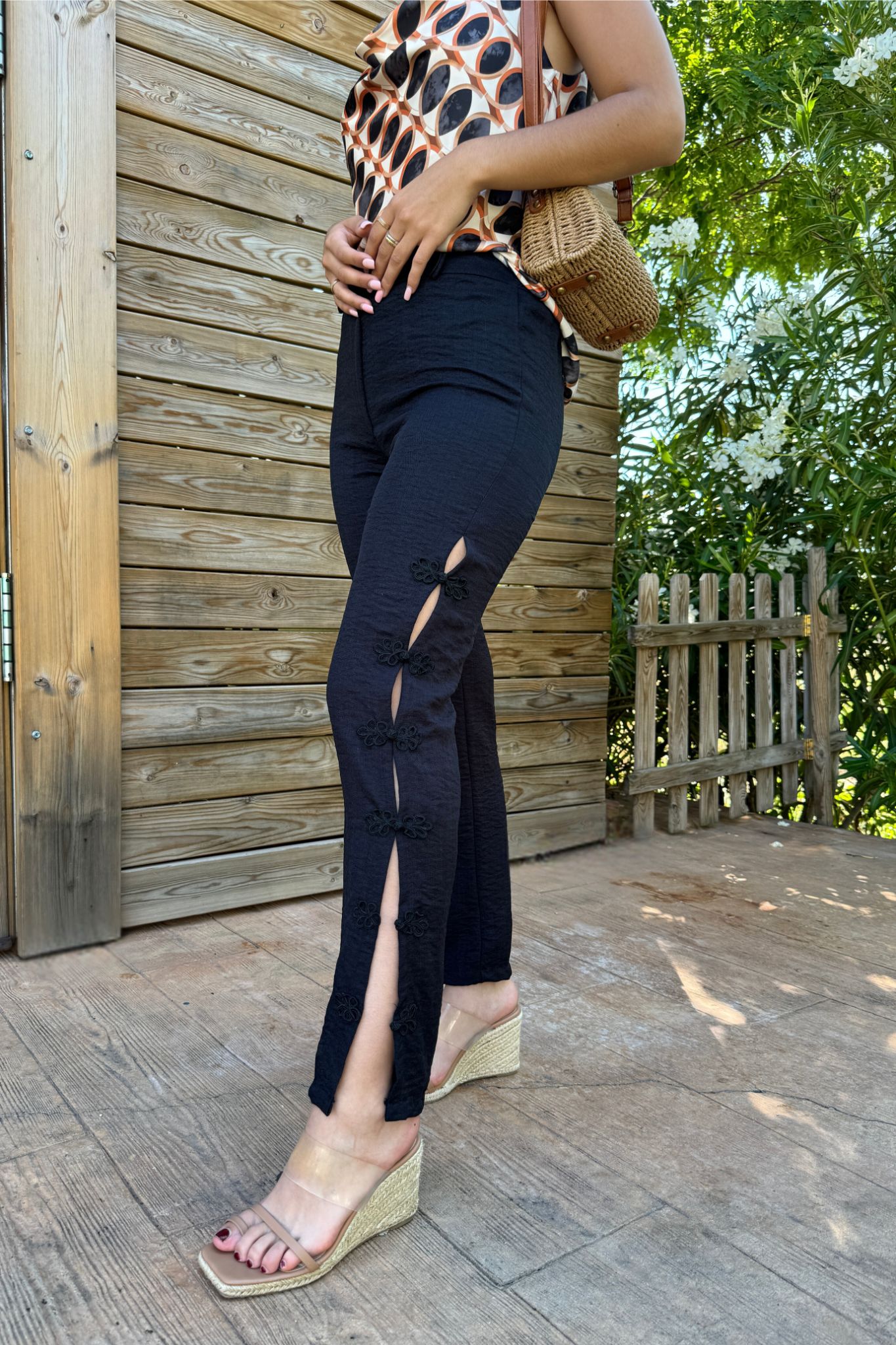 pantalón lino detalles pantalón lino detalles