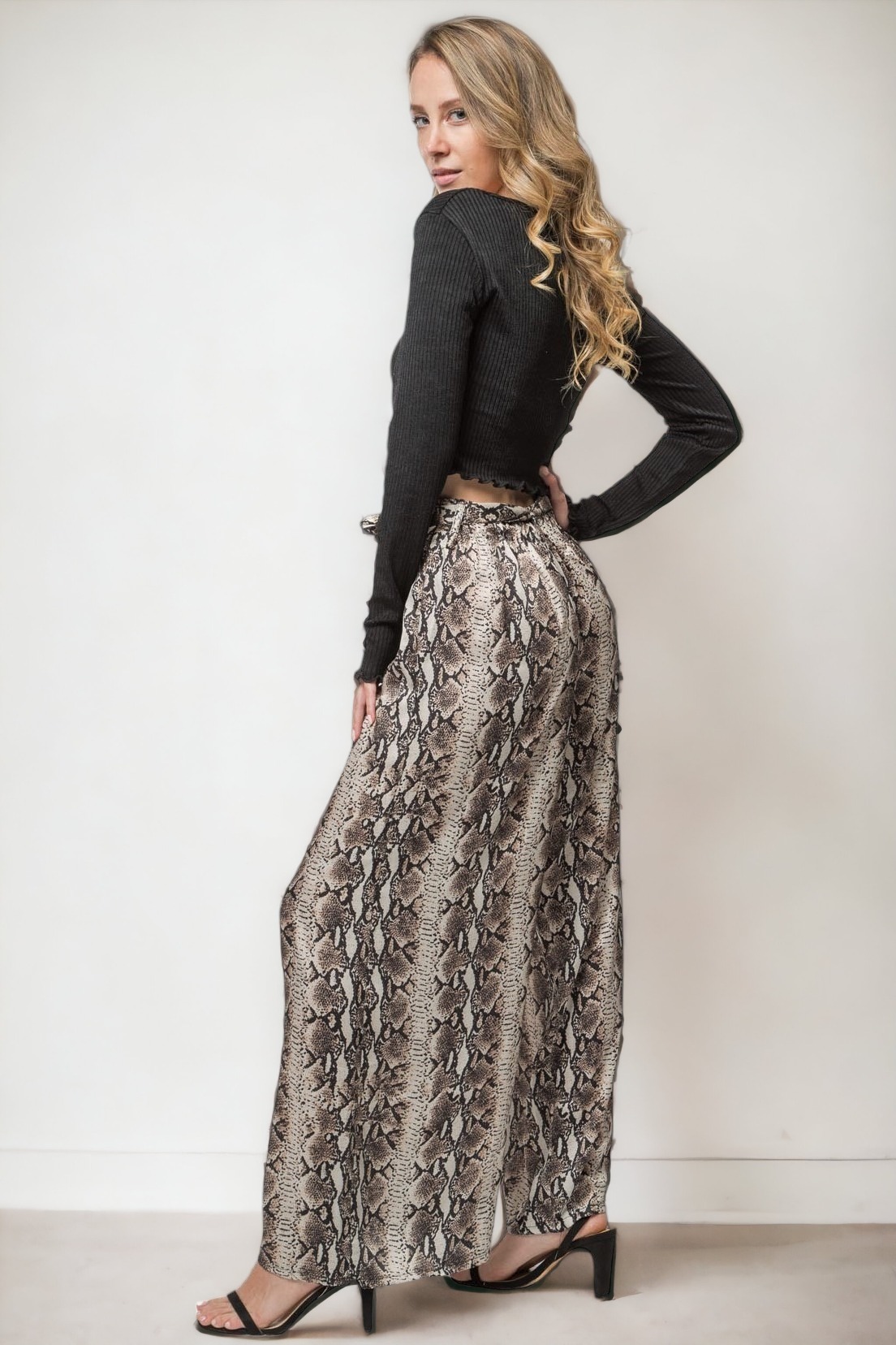 pantalón palazzo estampado pantalón palazzo estampado