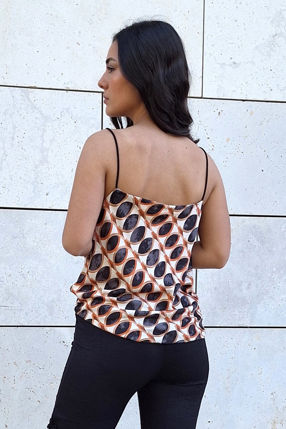 top drapeado estampado top drapeado estampado