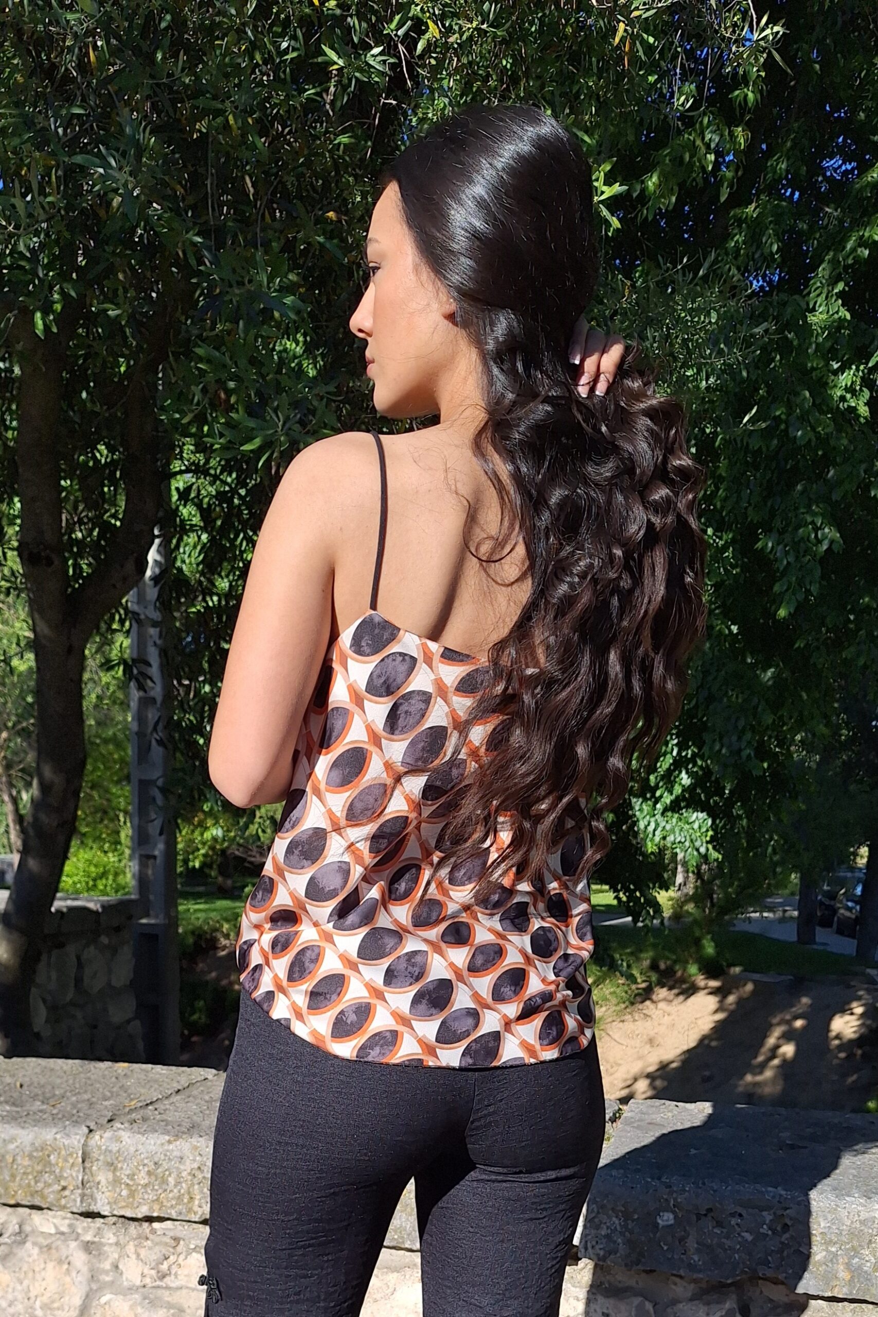 top drapeado estampado top drapeado estampado