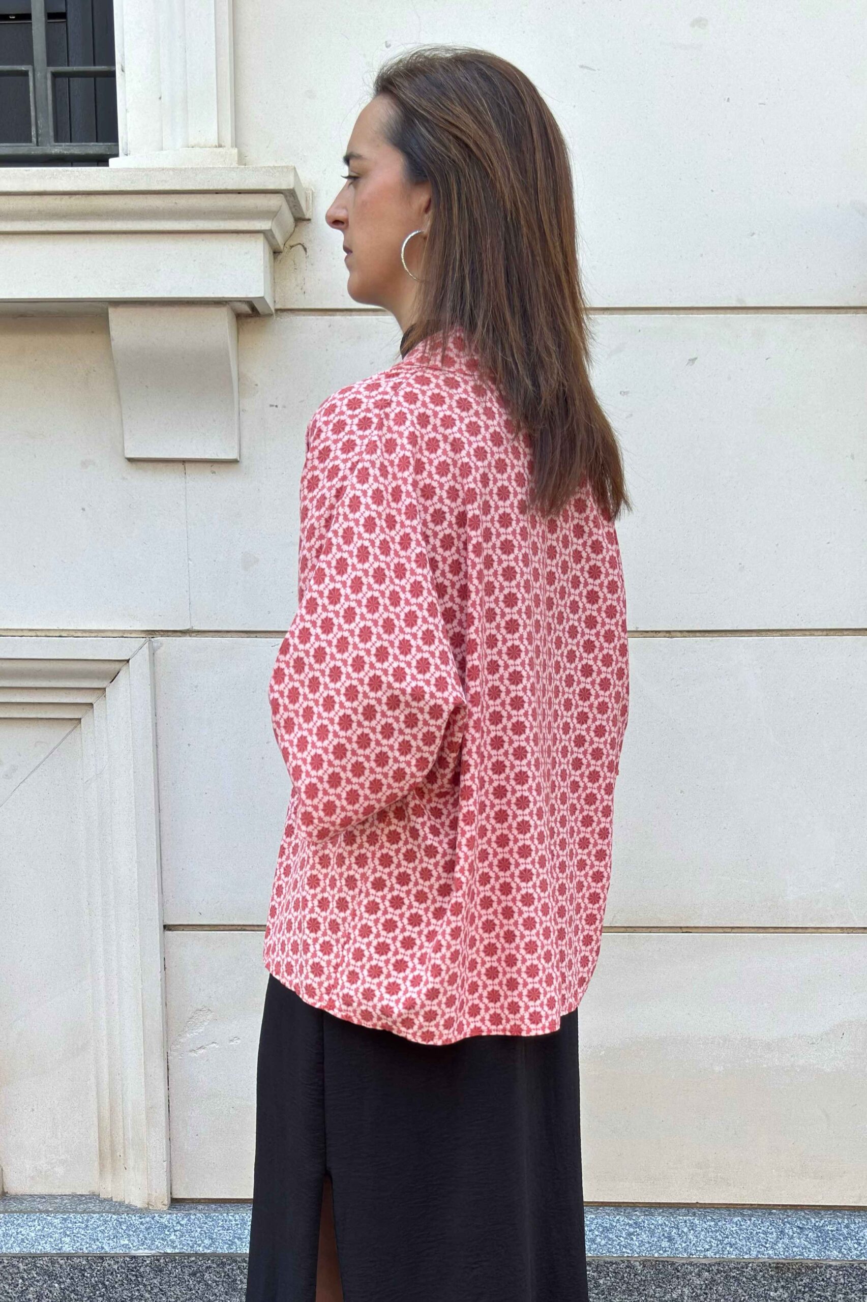 chaqueta kimono corto estampado rosa chaqueta kimono corto estampado rosa